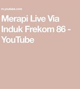 Live Merapi Induk Frekom